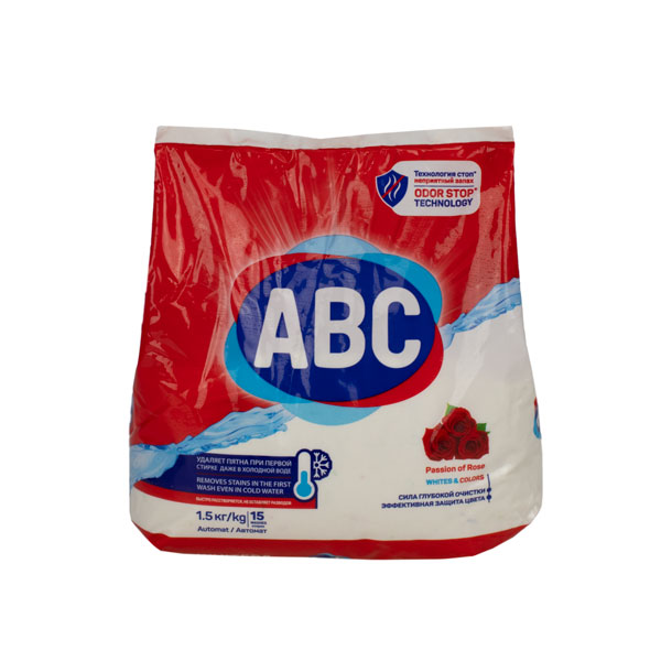 Порошок для стирки 1,5кг. Роза ABC