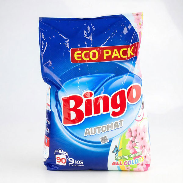 Порошок 9 кг BINGO WASHING SPRING GARDEN