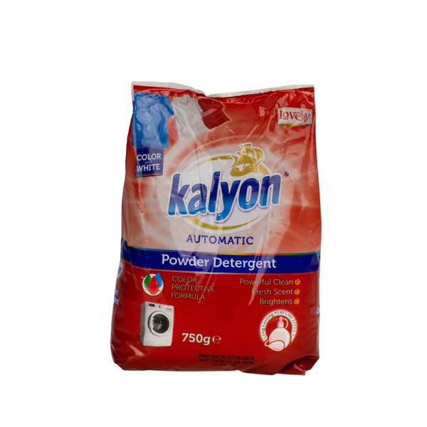Стиральный порошок автомат для цветного и белого, 750 г. KALYON красный