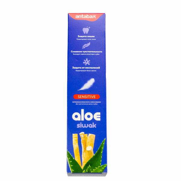 Зубная паста 100 гр. Aloe Siwak ANTABAX *12