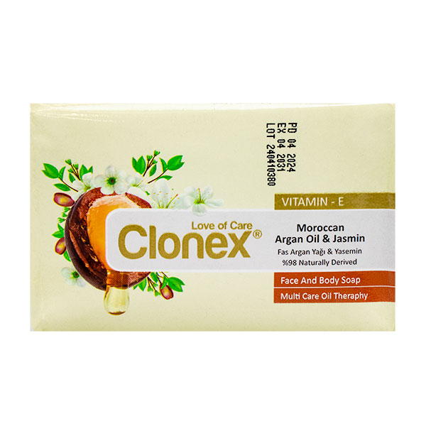 Мыло Clonex 90 гр. Argan & Jasmin (арган и жасмин) бумажная упак