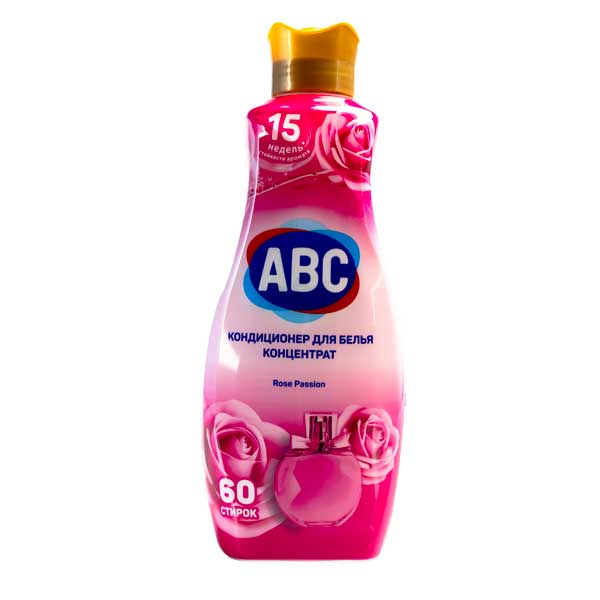 ABC Концентрат кондиционера (ополаскиватель) Розовая Роза (ROSE PINK)1440 мл/9