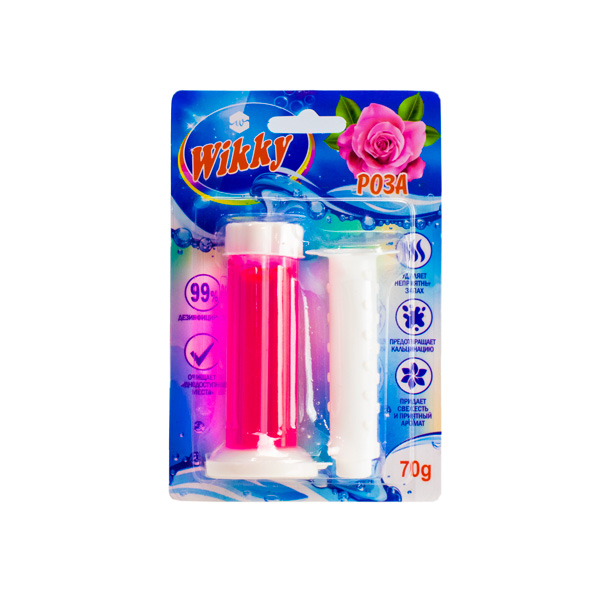 Гелиевый стик для унитаза Wikky 1 шт Роза