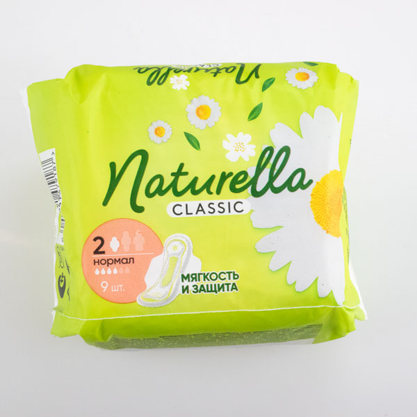 Прокладки жен NATURELLA 9шт. CLASSIC АРОМ РОМАШКА CAMOMILE NORMAL SINGLE *24