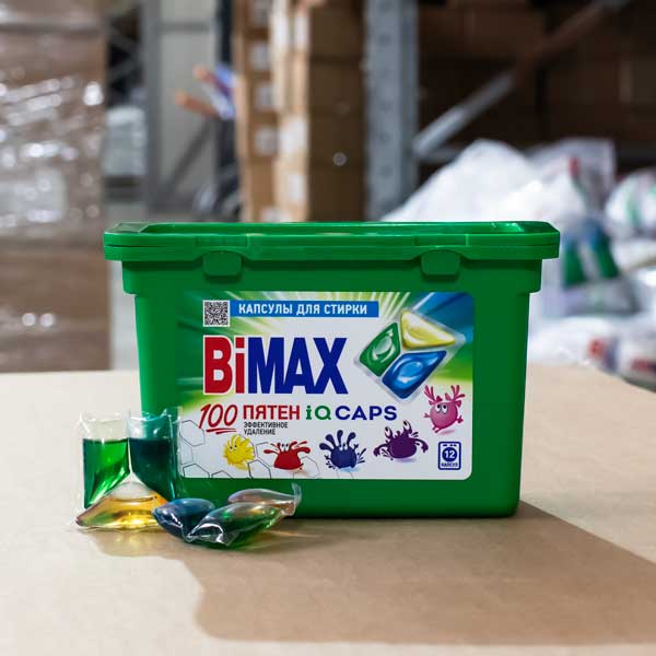 Капсулы для стирки BiMax 100 пятен (13г*12шт) НК