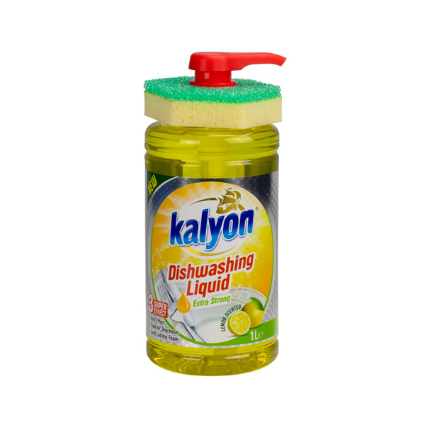 Жидкость для мытья посуды 1л. Лимон KALYON