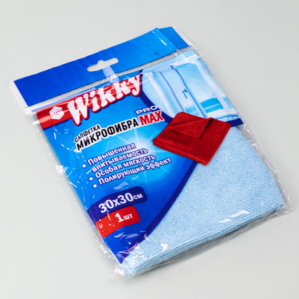 Салфетка из микрофибры "Wikky"(30х30) 1 шт