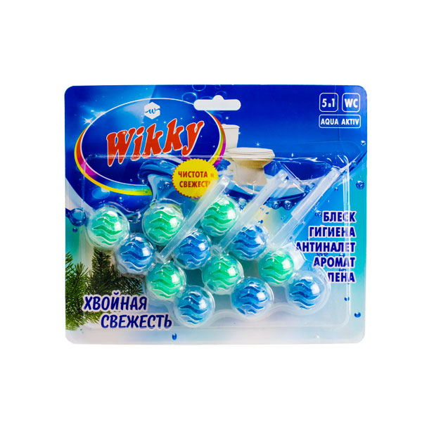 Подвесной блок для унитаза Wikky 4*3 шт Хвойная свежесть