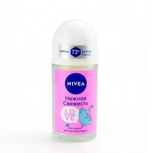Антиперспирант жен рол. 50мл. NIVEA LOVE BE UNIQUE НЕЖНАЯ СВЕЖЕСТЬ *6