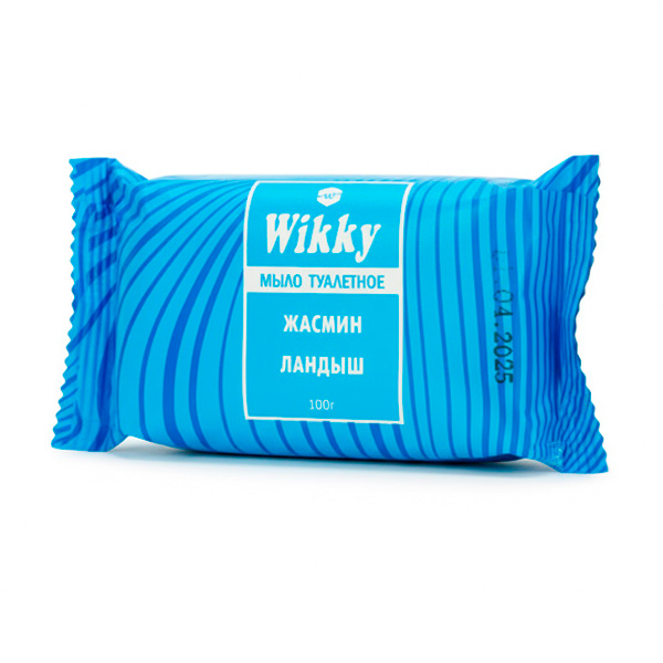 Мыло 100г флоупак Жасмин ландыш Wikky *72